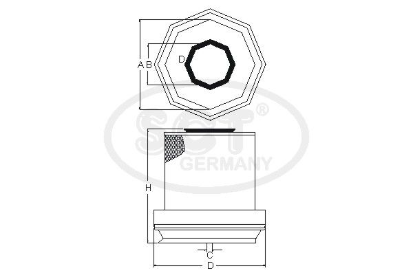 SCT GERMANY oro filtras SB 039